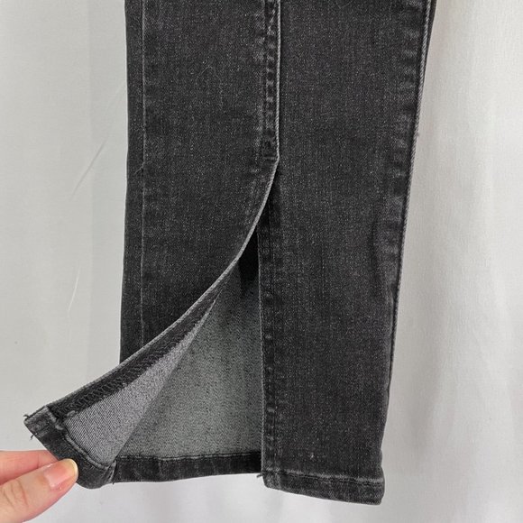 Levi's Slit Front 721 High Rise Skinny Jeans Dark Grey Size 31 - Picture 8 of 16